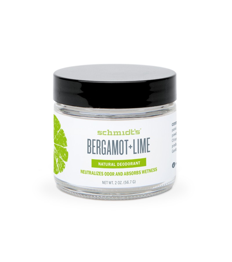 Natural Deodorant Jar Bergamot and Lime